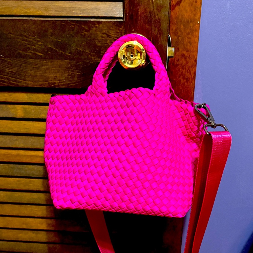 Naghedi hot pink small st barths tote